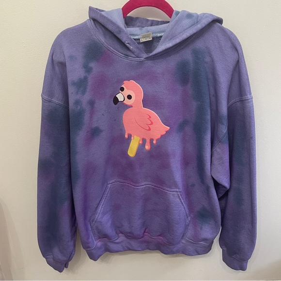 Flamingo Hoodie Popsicle Bird Tie dye Official merch - Picture 1 of 7